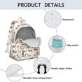 thumbnail image 4 of Colorful Funny Dachshund Backpack for School,Cute School Bag,Schoolbag with Adjustable Shoulder Straps & Padded Back,13.4"x11"x4.7", 4 of 6