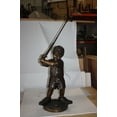 thumbnail image 6 of Golfer Boy Bronze - Big shoes -  Size: 18"L x 14"W x 49"H., 6 of 13