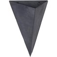 thumbnail image 5 of S/2 Diamond Shape Metal Modern Industrial Urban Design Vertical Planter Pockets Black Matte 14" & 11" H$$Garden &, 5 of 7