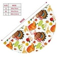 thumbnail image 5 of Kll 30" Christmas Tree Skirt Thanksgiving Turkey Xmas Tree Skirts Mat For New Year Xmas Holiday Party Indoor Outdoor Home Decoration, 5 of 9