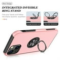 thumbnail image 7 of JTCASES for iPhone 12 Mini Case, Car Mount Bracket 2-layer Hybird Shockproof PC TPU Anti-fall Slim Fit Lightweight Magnetic Cover for iPhone 12 Mini（5.4" 2020) - Rosegold, 7 of 7