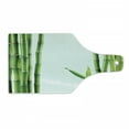 thumbnail image 1 of East Cutting Board, Branches of Bamboo Board Stalk Tropics Plants Greenery Fengshui Natural, Decorative Tempered Glass Cutting and Serving Board, Wine Bottle Shape, Fern Green White, by Ambesonne, 1 of 1