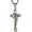 Large Silver & Gold, variant on Religion Stainless Steel Saint St St. Benedict Crucifix Cross Pendants Necklace INRI