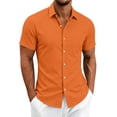 thumbnail image 3 of Guluxicc Men's Dress Shirts with Pockets Button Down Collared Short Sleeve Business Casual Tops for Everyday Wear Spring Summer Casual Outfits, 3 of 8
