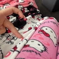 thumbnail image 2 of Pantalones de pijama de Hello Kitty para mujer, ropa de dormir de dibujos animados, suave, Kawaii, informal, cálido, Y2K, Sanrio, otoño, 2 of 4