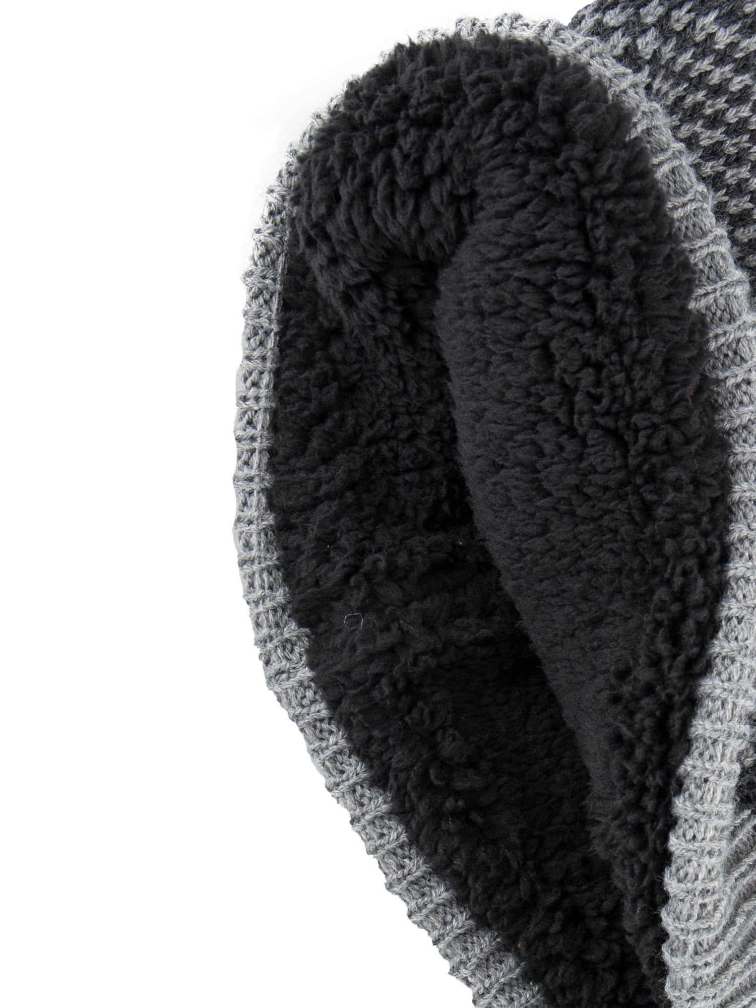 Dockers Men's Knit Cuffed Beanie with Faux Sherpa Lining