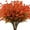 Green Orange, variant on Morttic 6 Pack Artificial Fall Flowers Fake Eucalyptus Plant UV Resistant No Fade Faux Plastic Shrubs Home Garden Porch Patio Autumn Decoration (Orange Violet)