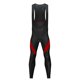 thumbnail image 2 of Mallas con tirantes de ciclismo acolchadas en 3D de compresión Invierno Térmico acolchado Legging largo Pantalón de ciclismo Tirantes Pantalones Negro rojo XL Macarena Pantalones con peto de ciclismo, 2 of 8