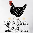 thumbnail image 3 of CafePress - Life Is Better With Chickens - Women's Long Sleeve Relaxed Fit Cotton Light Pajama Set, 3 of 3