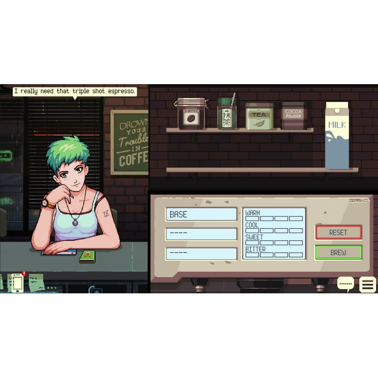 Video Game Coffee Shop Game Switch Cosmetic Damage] Coffee Talk