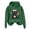 Green, variant on Christmas Black Cat Hoodies for Women 2025 Long Sleeve Cute Kitten Graphic Hooded Sweatshirt for Cat Lovers Pullover Tops
