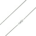 thumbnail image 2 of 925 Sterling Silver, Solid Rope Diamond Cut Silver Chain 1.5mm Necklace for Men Women - Hypoallergenic and Tarnish Resistant - By Oliver & Navy, 2 of 5
