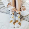 thumbnail image 4 of pares de calcetines peludos para mujer, pantuflas suaves y cálidas para el invierno, 4 of 5
