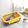 thumbnail image 3 of Portable Plastic Partition Integrated Lunch Box, Multi-functional Light Food Bento Box, 3 of 4