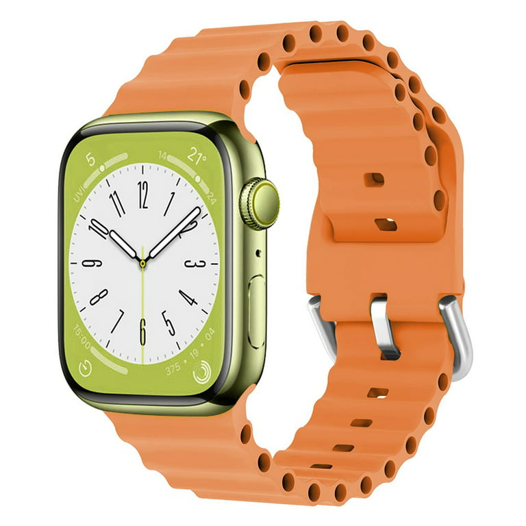 For Apple Watch Leather Link Magnetic Strap Band Ultra 49mm Series