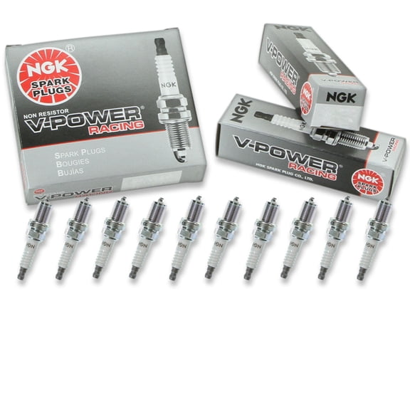 10 pc NGK 7942 V-Power Racing Spark Plugs for 1000 276 50 791 C57HCX C57Y C57YC Ignition Wire Secondary