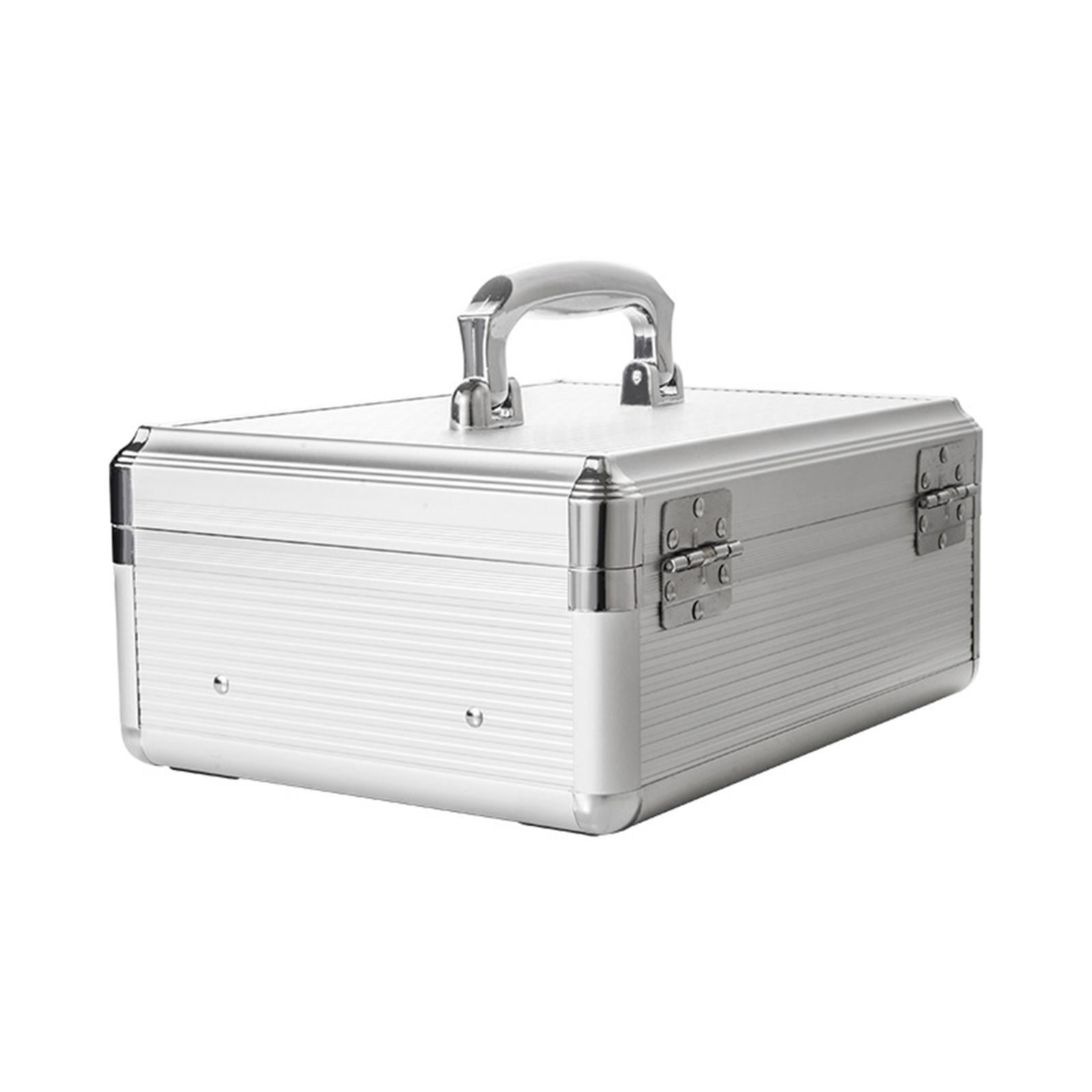 Miulika Box with Lock Key Money Box Organizer Case Lock Money Tray Piggy Bank for Saving Keepsake Collection Check 27.3cmx19.5cmx11cm