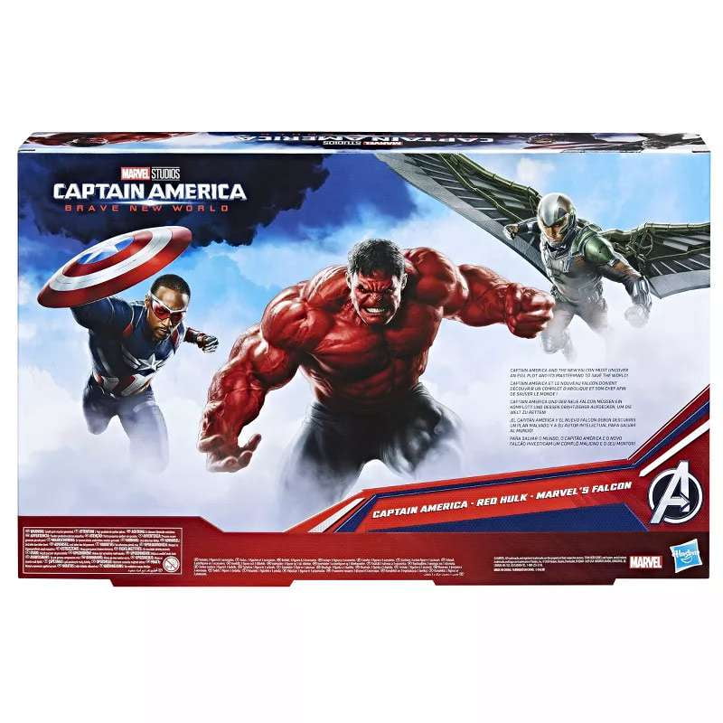 Marvel Avengers Captain America: Brave New World, Titan Hero Series, Action Figure Set, 5+