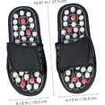 thumbnail image 2 of Acupressure Slippers Adjustable Straps Rubber Non Slip Sole Textured Bead Footbed for Indoor Outdoor Use, 2 of 9