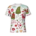thumbnail image 3 of Naloa Snowflakes Santa Claus Men's T-Shirt Sport T-shirt Men's Basic Tee Casual Men's Shirt, Round Neck, Short Sleeves - Medium, 3 of 5