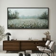 thumbnail image 4 of Large Framed Canvas Print Abstract Modern Wall Art Decorative Ready to Hang Painting for Living room Bedroom - 60"x30" Black Frame, 4 of 9