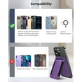 thumbnail image 6 of ExtreLife for Mag safe Wallet Stand, Works with Apple Find My, Magnetic Wallet for iPhone 16/15/14/13/12 Series, 8-Card Holder, for iPhone Wallet with Adjustable Stand, 6 of 9