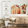 thumbnail image 5 of Elephant Stock Floral Abstract Wall Art - Horizontal Multi Panel Canvas - Living Room Wall Decor - Abstract Multi Panel - Orange And Red Decor - 74" x 48", 5 of 8