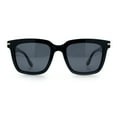 thumbnail image 5 of Gentlemanly Polarized Horn Rim Hipster Plastic Refined Fashion Sunglasses Black Gold - Black, 5 of 8