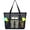 B-Black, variant on Mesh Beach Bag, Large Beach Tote with Zipper Pocket for Family Pool Bag for Toys & Vacation Essentials