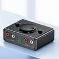 thumbnail image 5 of 3.5mm RCA Auditory Switcher 2 In 1 Out Bidirectional Speaker Switcher Box with Volume Control and Mute Button, 5 of 11