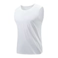thumbnail image 3 of 2 Pack L-5X Plus Size Tank Tops for Men Big & Tall Sleeveless Crewneck Undershirts Shirts Mens Casual Solid Color Pullover Stretchy Slim Workout Running Vests, 3 of 8