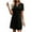 Black womens dresses, variant on Summer Saving Wycnly Womens Dresses Casual Comfy Breathable Keyhole Tunic Tshirt Knee-Length Dresses Summer Solid Round Neck Short Sleeve Formal Midi Dress Black XL