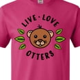 thumbnail image 4 of Inktastic Live Love Otters T-Shirt, 4 of 5