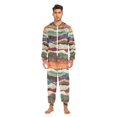 thumbnail image 3 of FORMRS Onesies Pajama for Adults Unisex Hoodie Winter Jumpsuit One Piece Sleepwear, Sizes S-2XL, Artistic Desert Waves, 3 of 7