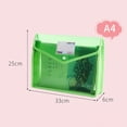 thumbnail image 3 of GZJCKJY 1 Pack A4 Plastic File Folders Waterproof Transparent Expandable File Folder, Plastic Expanding File Folder, Expandable File Wallet Large Capacity, Fit Letter Size / A4 Documents, 3 of 9