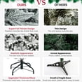 thumbnail image 5 of Tcbosik 5ft Snow Flocked Artificial Christmas Tree with Hinged Branches, Unlit Xmas Tree with Metal Stand for Holiday Decoration, Snowy Green, 5 of 7