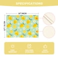 thumbnail image 2 of Sm:)e Daisy Floral Lemon Summer Placemats Set of 4, 12 x 18 Inch,Healthy Fruit Watercolor Rustic Botanic Table Cover for Party Picnic Dining Room Kitchen, 2 of 7