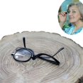 thumbnail image 4 of Rotatable Single-sided Unilateral Vision Care Presbyopia Eyeglasses Makeup Glasses Single Frame Folding Reading Glasses BROWN STRENGTH +4.00, 4 of 8