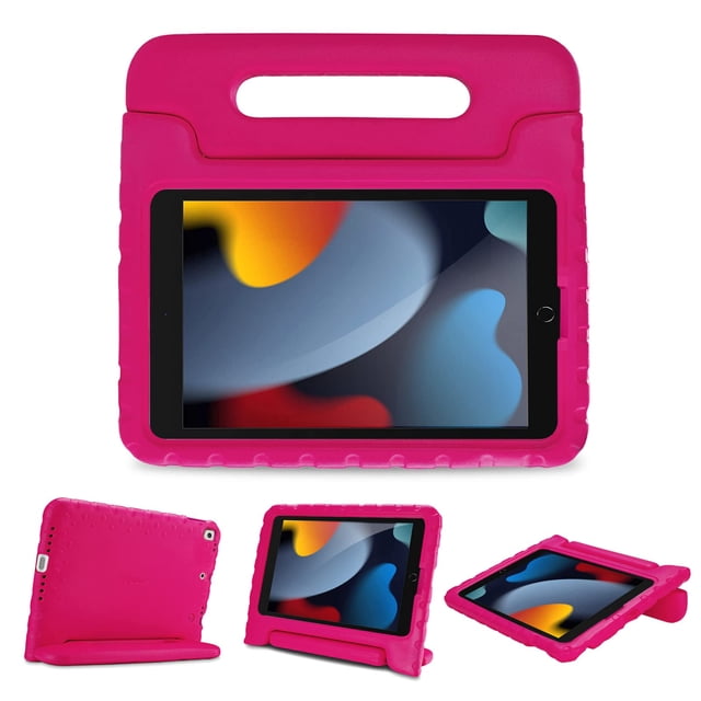 Funda para iPad ProCase Kids para iPad de 9ª, 8ª y 7ª generación, 10.2 y 10.5, rosa
