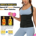 thumbnail image 4 of MISS MOLY Women's Workout Waist Trainer Vest Zipper Body Shaper with Adjustable Belts Underbust Corset Neoprene Sauna Sweat Suit, 4 of 5
