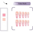 thumbnail image 2 of Uñas postizas largas WEIHJMXG color rosa Diseño de cobertura completa, 2 of 5