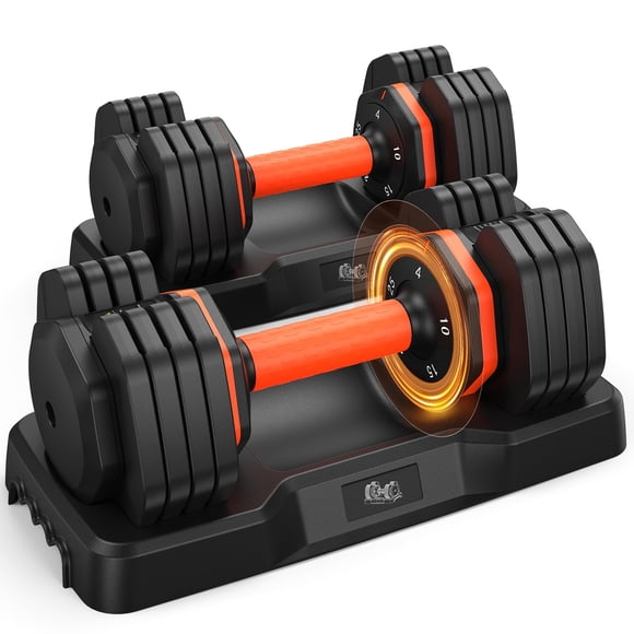 Set de Mancuernas Ajustables LifeOG 11,5 kg con Mango Antideslizante