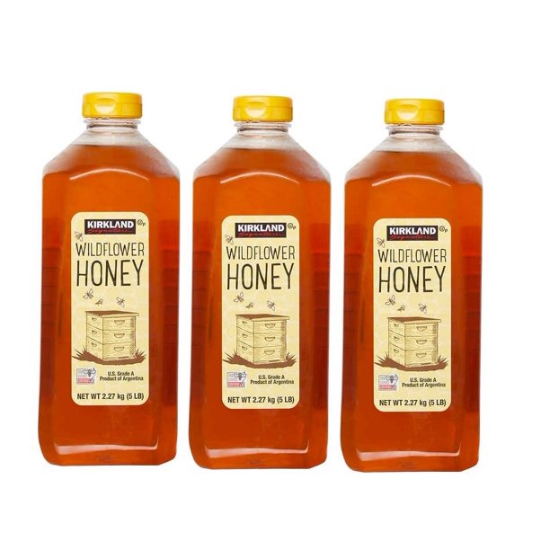 Kirkland Signature Wild Flower Honey, 5 lbs 3PK