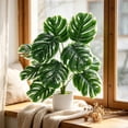 thumbnail image 1 of Planta Bonsai Artificial de Monstera Deliciosa para Interiores con Ramas Ajustables, Follaje Realista, 45cm para Decoración de Hogar, Oficina y Exteriores, 1 of 6