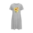 thumbnail image 5 of WJHWSX Womens Nightgown,Nightgowns for Women,Easy Care,Soft,Printed,Gray,M, 5 of 5