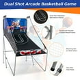 thumbnail image 6 of Costway Dual Shot Basketball Arcade Game with 8 Game Modes Electronic Scoring Blue, 6 of 10