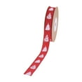 thumbnail image 4 of Cinta navideña de 8 yardas, 1 rollo de tela para adorno navideño decorativo para bricolaje, arreglos florales, ramo festivo para el hogar 15 cm de ancho Sin alambre, 4 of 8