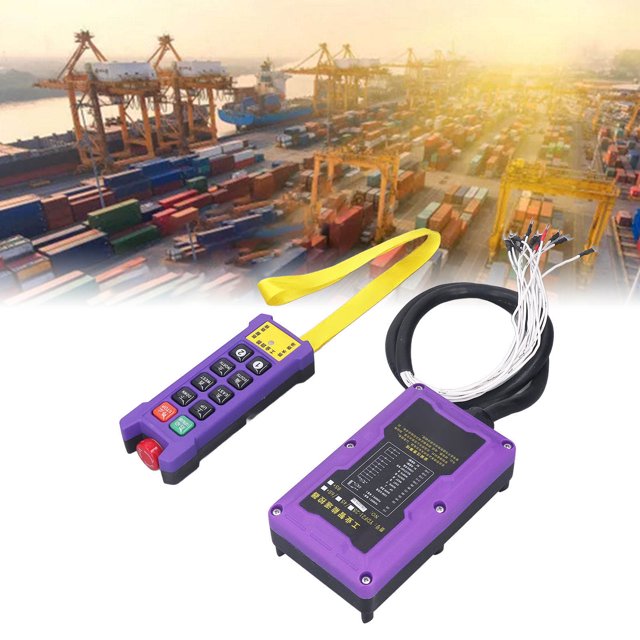 Kit De Control Remoto De Grúa Inalámbrica De 300 M, Protección IP67, Indicador LED De Rápida Respuesta De Alta Sensibilidad, Para Operaciones Industriales