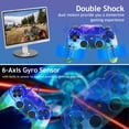 thumbnail image 2 of Wireless Controller Compatible with P4/P4 Slim/P4 Pro/Windows PC, Violet, 2 of 7