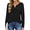 D Black, variant on UVN Lace Blouses for Women V Neck Long Sleeve Shirts Fall Trendy Casual Tunic Tops